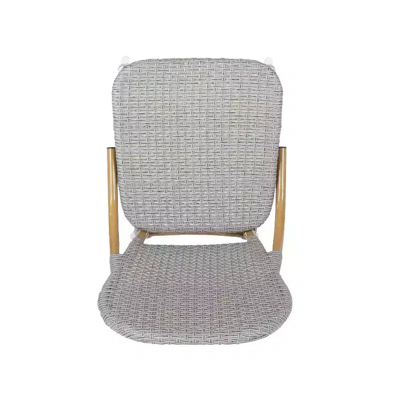 Christopher Knight Home Arthur Lot de 2 chaises de café d'extérieur en aluminium - Gris/Bambou