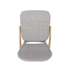 Christopher Knight Home Arthur Lot de 2 chaises de café d'extérieur en aluminium - Gris/Bambou