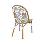 Christopher Knight Home Louna sedie da esterno in stile bistrot francese (confezione da 4) - Grigio/Bianco/Bamboo