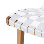 Charlotter, Set da 2 sedie a sdraio per esterni con intreccio in corda - Bianco/Teak - Christopher Knight Home: Mobili da giardino resistenti ai raggi UV e all'acqua