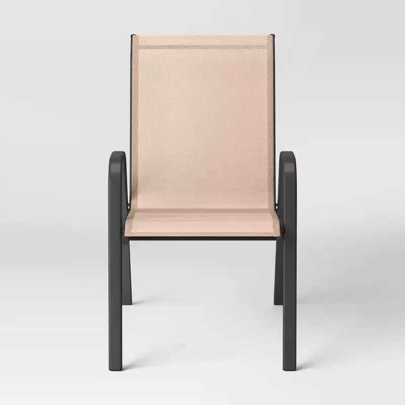 Chaise empilable Sling beige/noir - Room Essentials™