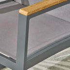 Sedie da pranzo Glasgow, confezione da 2, in alluminio e rete: resistenti alle intemperie, capacità 136 kg - Christopher Knight Home