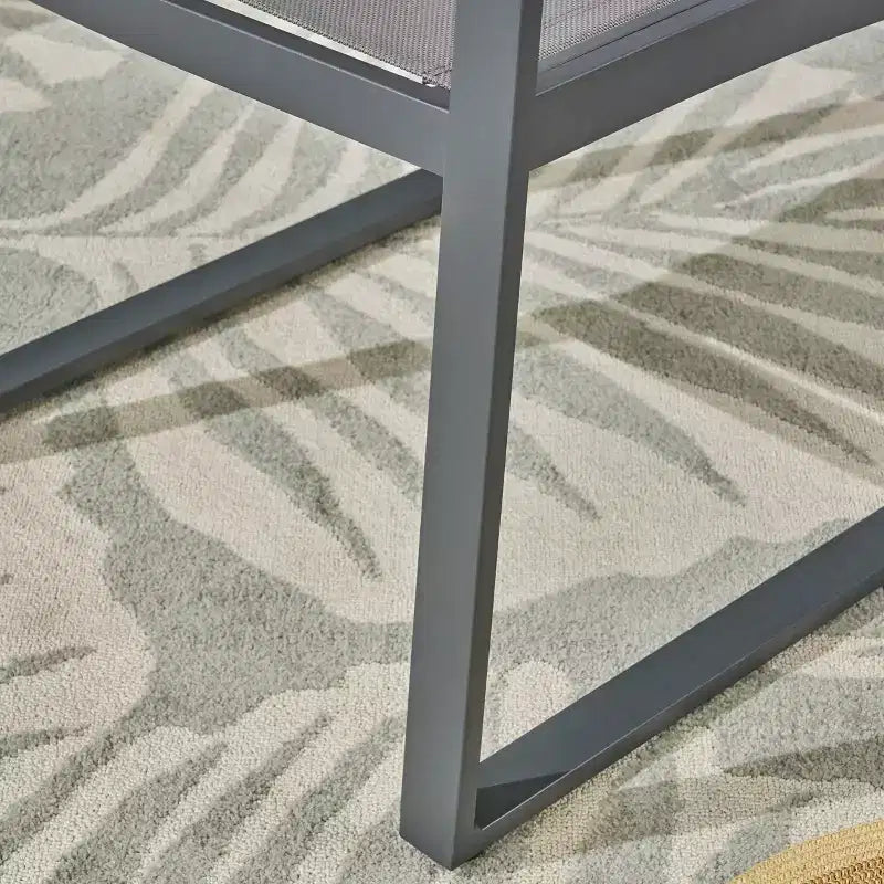 Sedie da pranzo Glasgow, confezione da 2, in alluminio e rete: resistenti alle intemperie, capacità 136 kg - Christopher Knight Home