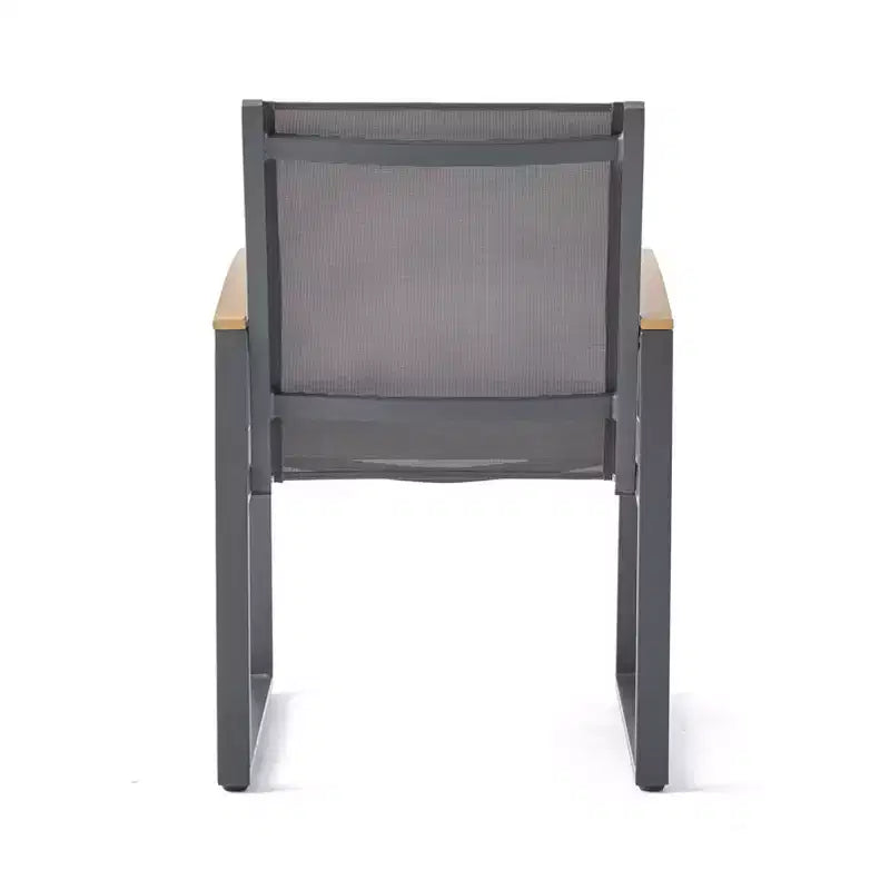 Sedie da pranzo Glasgow, confezione da 2, in alluminio e rete: resistenti alle intemperie, capacità 136 kg - Christopher Knight Home