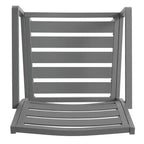 Christopher Knight Home Cape Coral Set di 2 sedie da pranzo moderne in alluminio grigio