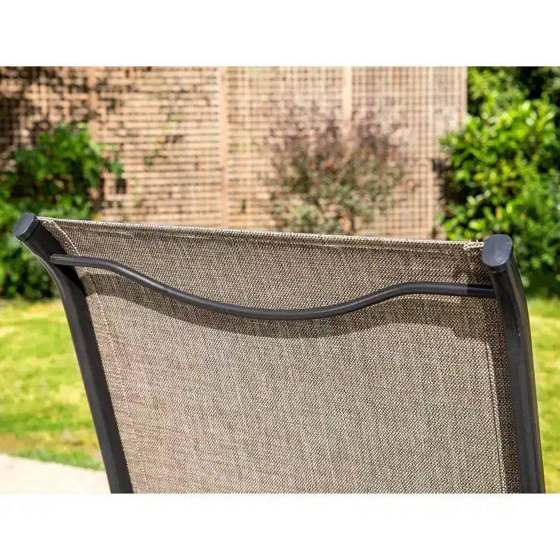 Confezione da 2 sedie a sdraio imbottite in acciaio per patio - Captiva Designs: Sedute da esterno resistenti alle intemperie, resistenti allo sbiadimento