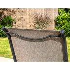 Confezione da 2 sedie a sdraio imbottite in acciaio per patio - Captiva Designs: Sedute da esterno resistenti alle intemperie, resistenti allo sbiadimento