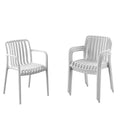 Amazonia Barra 4pc Patio Dining Chair Set White