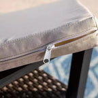 2 poltrone da esterno in vimini - Captiva Designs: telaio in acciaio verniciato a polvere, resistente alle intemperie