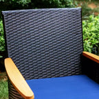 Captiva Designs Lot de 2 fauteuils d'extérieur en rotin avec coussins