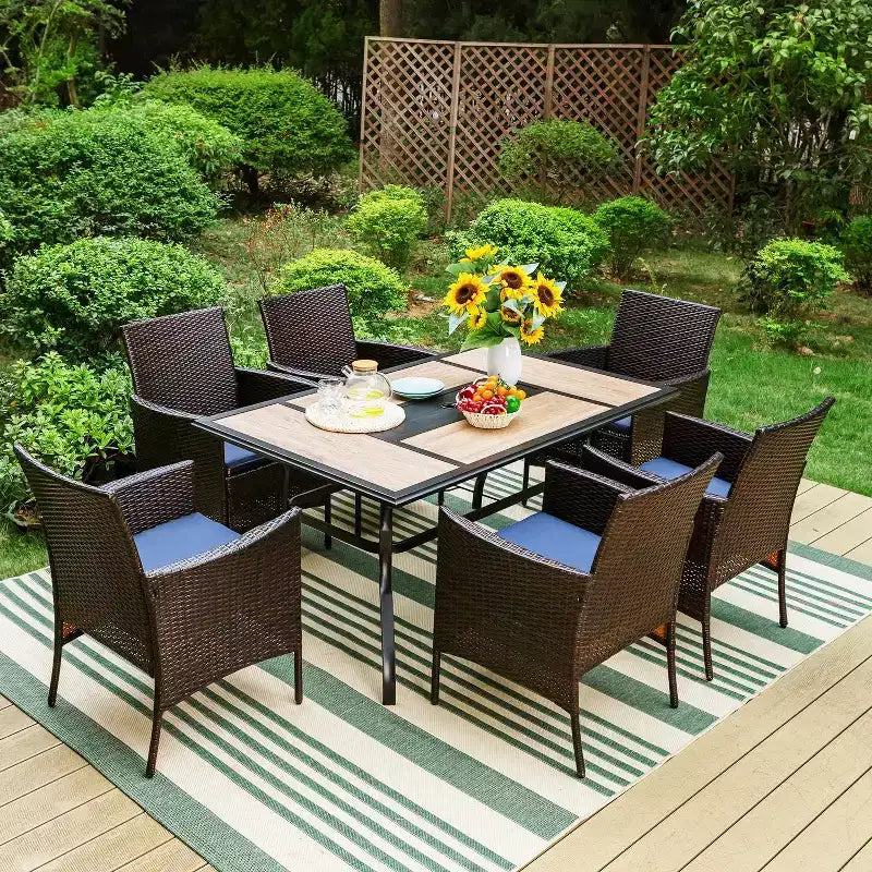 Set di 2 poltrone da esterno in rattan con cuscini - Captiva Designs