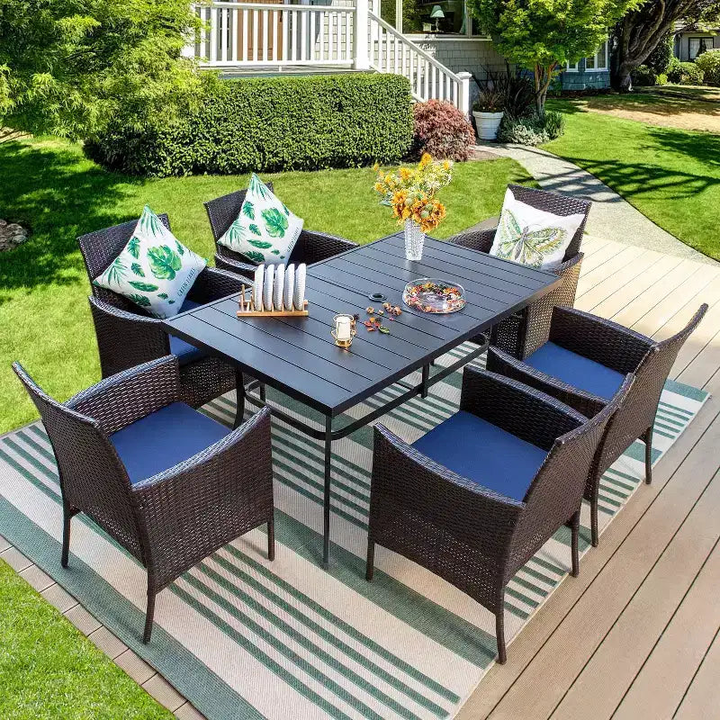 Set di 2 poltrone da esterno in rattan con cuscini - Captiva Designs