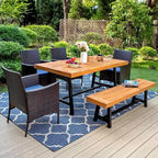 Set di 2 poltrone da esterno in rattan con cuscini - Captiva Designs
