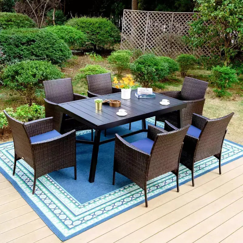 Set di 2 poltrone da esterno in rattan con cuscini - Captiva Designs