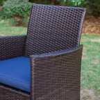 Set di 2 poltrone da esterno in rattan con cuscini - Captiva Designs