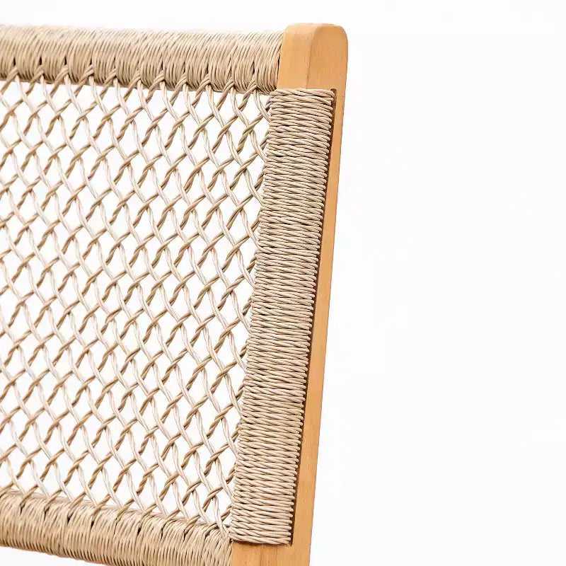 Sedie da pranzo per esterni Sonoma Lane Eola 2pz in teak, vimini Honey Twist - Resistenti agli agenti atmosferici, senza braccioli