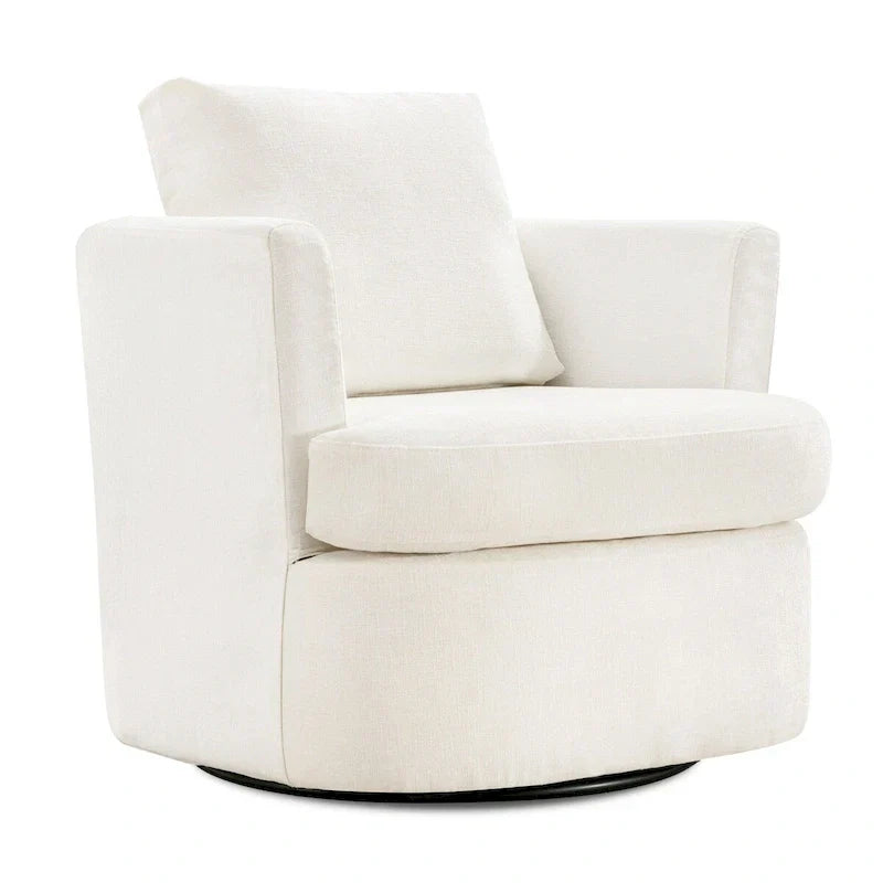 Fauteuils pivotants modernes Chenille pour salon
