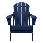 Polytrends Laguna Sedia Adirondack Pieghevole da Esterno per Patio Resistente allo Sbiadimento e alle Intemperie