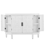 Meuble de rangement d'appoint, buffet en bois avec portes à motif ancien pour couloir, entrée, salon, chambre