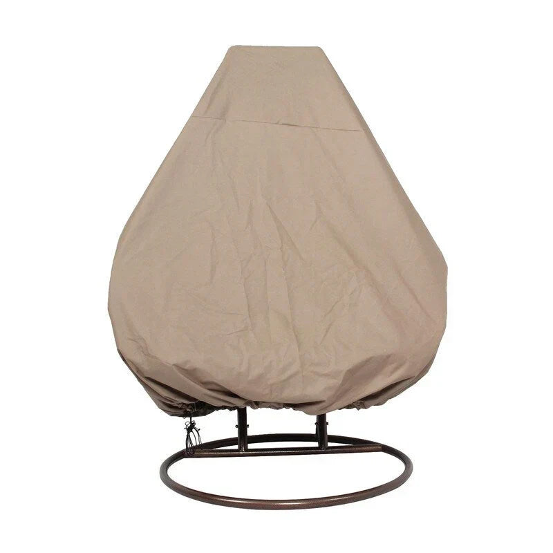 LeisureMod Sedia a Uovo Sospesa per 2 Persone con Supporto - Dondolo Pensile per Esterni/Interni in Rattan Intrecciato con Cuscini