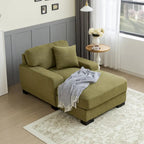 Divano letto chaise longue oversize moderno metà secolo con cuscino