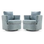 Fauteuils pivotants modernes Chenille pour salon