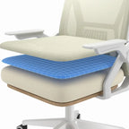 Javlergo Sedia da Ufficio Girevole a Schienale Medio con Supporto Lombare, Sedia da Scrivania Ergonomica da Computer in Rete con Braccioli