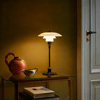 HomeyFad Lampada da tavolo a LED a livelli postmoderna con alimentazione integrata
