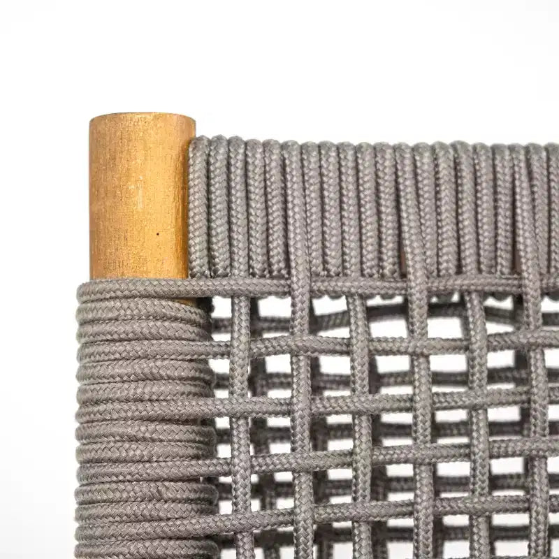 Sedia da pranzo Christopher Knight Home Oucacia con struttura in acacia e corda intrecciata