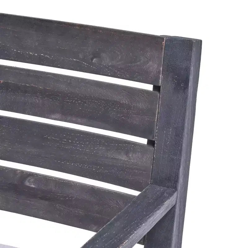 GDFStudio Agnew Chaises de salle à manger d'extérieur en bois d'acacia avec coussin (lot de 2)