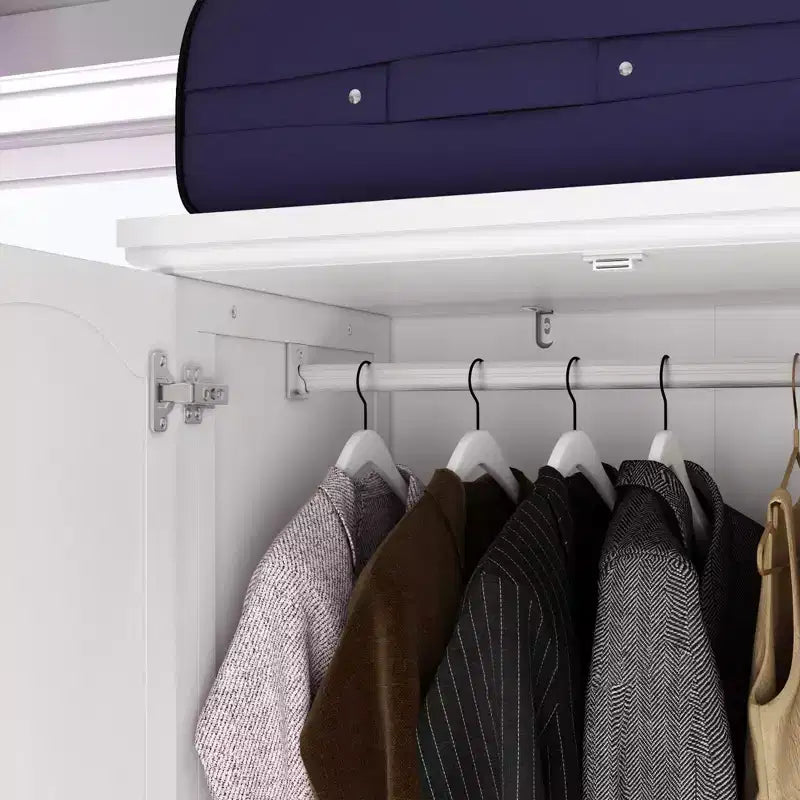 Armadio con Specchio 3 Ante 5 Cassetti Stile Classico