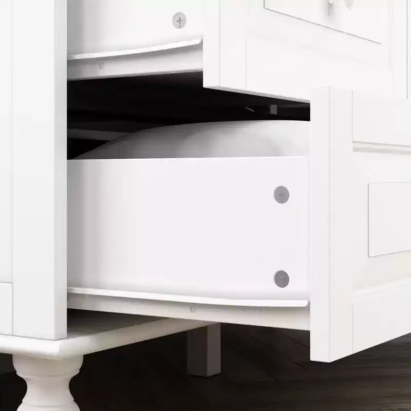 Armadio con Specchio 3 Ante 5 Cassetti Stile Classico