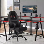 Sedia da gaming da ufficio con supporto lombare regolabile in altezza in pelle PU Sedia direzionale per donne, uomini, adulti
