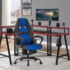 Sedia da gaming da ufficio con supporto lombare regolabile in altezza in pelle PU Sedia direzionale per donne, uomini, adulti