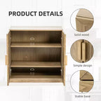 Armadietto in legno 36x31x16 con ripiano regolabile Mobiletto contenitore naturale