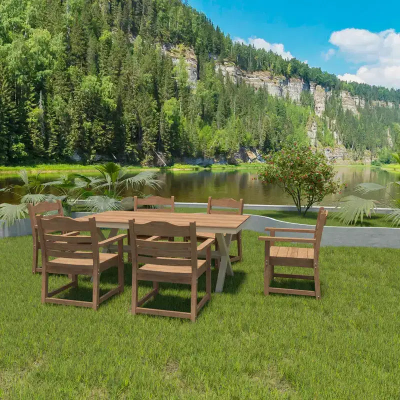GDFStudio Joyce Sedie da pranzo con braccioli in polistirene ad alto impatto (set di 2)