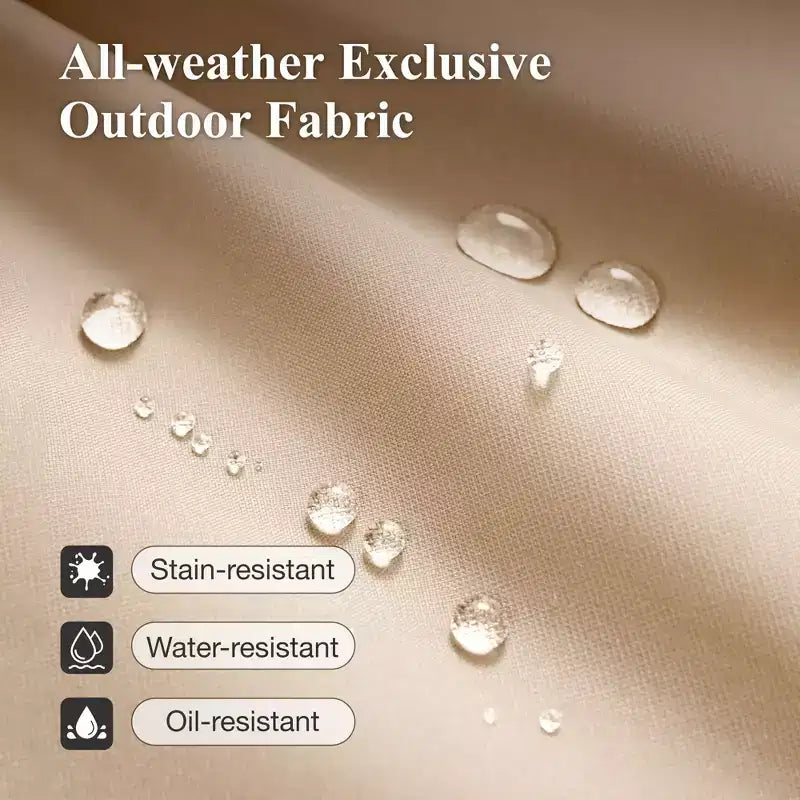 Sedie Girevoli da Esterno in Acciaio Captiva Designs per Patio con Cuscini Spessi