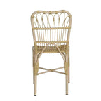 Christopher Knight Home Gail Sedie da pranzo moderne da esterno in rattan e metallo (set da 2)