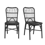 Christopher Knight Home Gail Modern Outdoor Rattan and Metal Dining Chair (Set of 2)