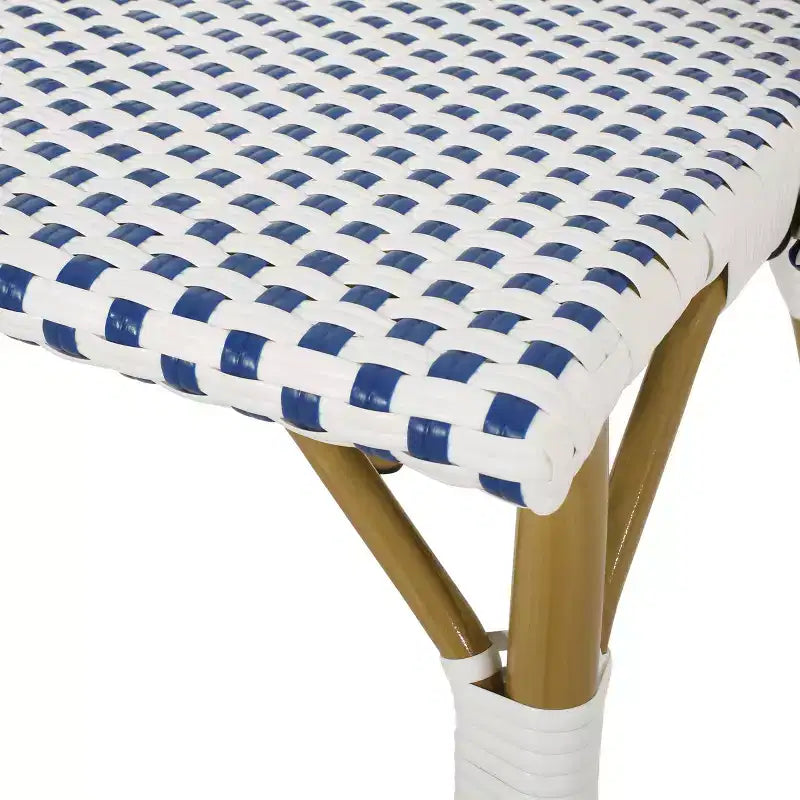 Christopher Knight Home Chaises de bistrot Brandy d'extérieur en aluminium finition bambou français et rotin synthétique (lot de 2)