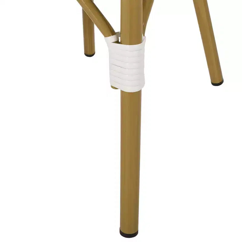 Christopher Knight Home Chaises de bistrot Brandy d'extérieur en aluminium finition bambou français et rotin synthétique (lot de 2)