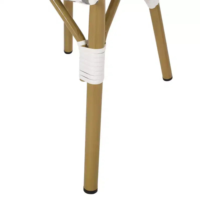 Christopher Knight Home Chaises de bistrot Brandy d'extérieur en aluminium finition bambou français et rotin synthétique (lot de 2)
