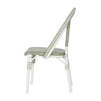 Christopher Knight Home Chaises de bistrot Brandy d'extérieur en aluminium finition bambou français et rotin synthétique (lot de 2)