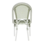 Christopher Knight Home Chaises de bistrot Brandy d'extérieur en aluminium finition bambou français et rotin synthétique (lot de 2)