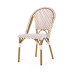 Christopher Knight Home Chaises de bistrot Brandy d'extérieur en aluminium finition bambou français et rotin synthétique (lot de 2)