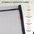 Chaises de salle à manger d'extérieur en aluminium Crestlive Products avec tissu Sunbrella (lot de 2)