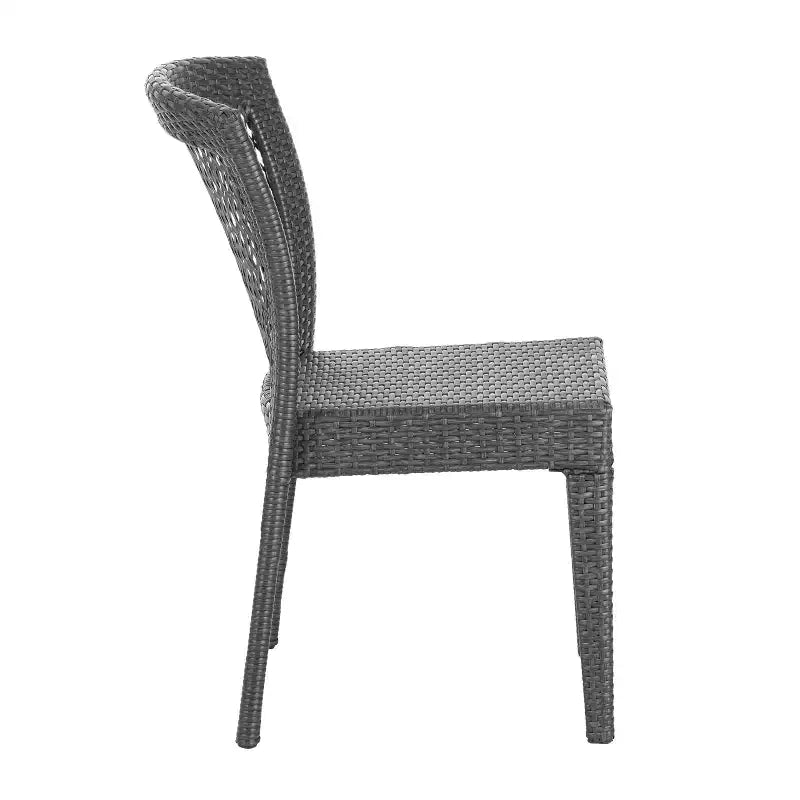Christopher Knight Home Chaises de salle à manger empilables en rotin et fer Hava (lot de 2)