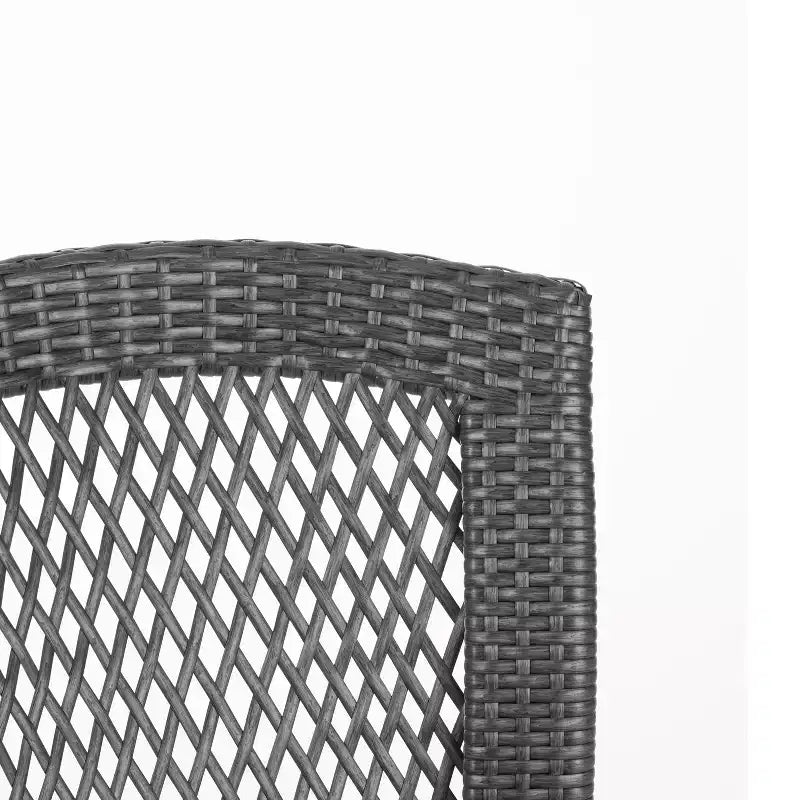 Christopher Knight Home Chaises de salle à manger empilables en rotin et fer Hava (lot de 2)