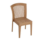 Christopher Knight Home Chaises de salle à manger empilables en rotin et fer Hava (lot de 2)