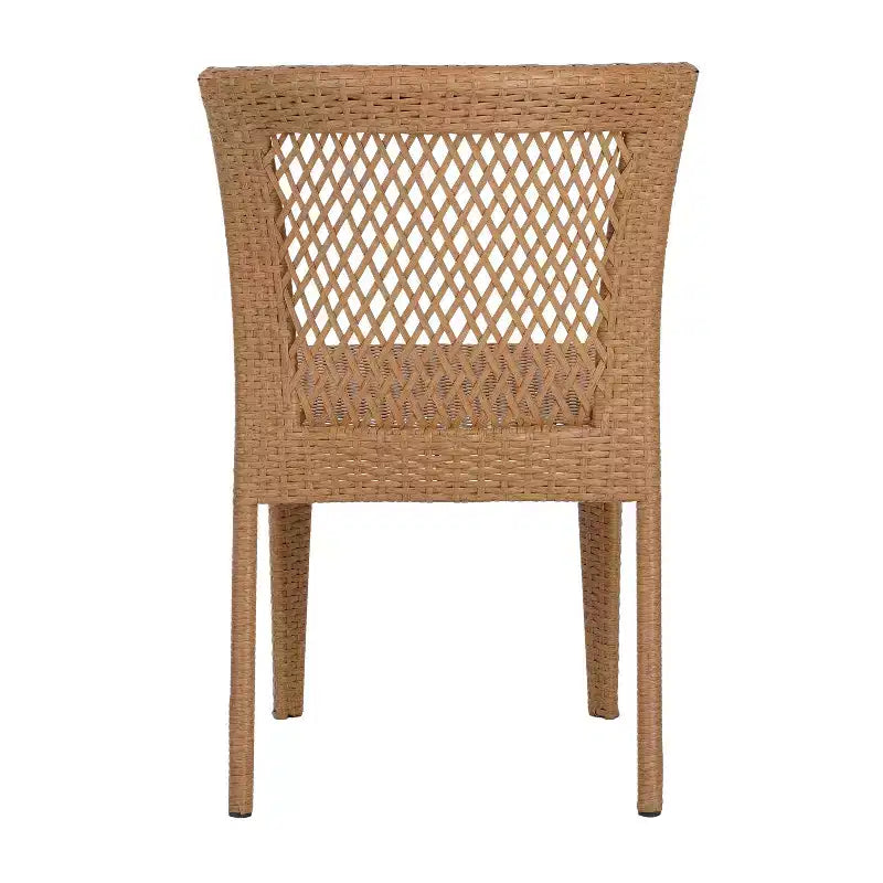 Christopher Knight Home Chaises de salle à manger empilables en rotin et fer Hava (lot de 2)